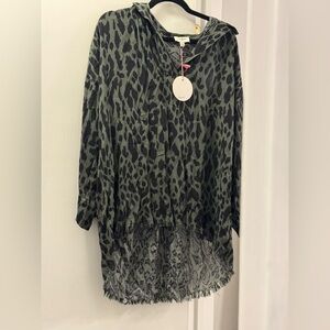 Boutique Blouse fringe hem